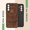 kwmobile Handyhülle für Samsung Galaxy A56 5G Hülle Holz - Produktbild-Vorschau 4