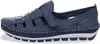 Gemini Damen Slipper Leder Flechtoptik Klettverschluss Produktbild-Vorschau 23