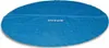 A blue round solar pool cover with the Intex logo in the center. Voir les images du produit