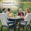 BURI 4x Auflagen Set Hochlehner für Gartenstühle 120x48x7cm Produktbild-Vorschau 8