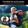 Solar Taschenlampe Handkurbel mit Karabiner, Tragbar LED Produktbild-Vorschau 4
