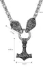 AFSTALR Wikinger Thors Hammer Halskette Edelstahl kette Produktbild-Vorschau 6