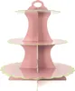 Intirilife etagere in cartone a 3 livelli in rosa - 30 / Anteprima dell’immagine prodotto 1