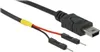 Delock USB- / Stromkabel - mini-USB Typ B (M) Produktbild-Vorschau 3