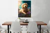 MuchoWow® Poster Welpe - Blumenkranz - Schmetterling - Hund Produktbild-Vorschau 2