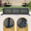 COSTWAY Gartenbank wetterfest, 3-Sitzer Sitzbank aus Produktbild-Vorschau 6