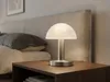 LED Touch Tischleuchte dimmbar - Pilzlampe Silber mit Glas Produktbild-Vorschau 9