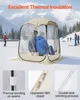 SucceBuy Transparentes Zelt, 127x127x170 cm, Pop-up-Zelt Produktbild-Vorschau 5