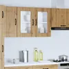 vidaXL Küchen-Hängeschrank mit Glastür Kalmar Artisan-Eiche Produktbild-Vorschau 3