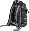 Rear view of a black trekking backpack with gray straps. Náhľad obrázku produktu