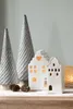 Clayre & Eef Portacandele House 17 cm Porcellana beige Anteprima dell’immagine prodotto 5