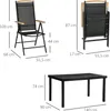 Outsunny Sitzgruppe klappbar 7tlg. Balkonset 1 Tisch+6 Produktbild-Vorschau 3