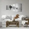 Bild auf Leinwand - Leinwandbild - 5 Teile - Winter Bäume Produktbild-Vorschau 6