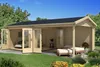 Alpholz Gartenhaus Freiburg-44 aus naturbelassenem Holz 755 Produktbild-Vorschau 4
