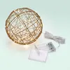 Relaxdays LED Dekokugel, batteriebetrieben, Drahtkugel, Produktbild-Vorschau 5