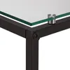 Relaxdays Beistelltisch, U-Form, Glas Tischplatte, Metall, Produktbild-Vorschau 6