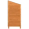 vidaXL Geräteschuppen Braun 102x52x112 cm Massivholz Tanne Produktbild-Vorschau 5