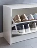 FineBuy Schuhbank SPLIT Weiß mit Sitzfläche Schuhkipper Produktbild-Vorschau 4