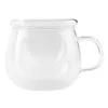 A clear glass tea mug with an integrated infuser and lid, presented against a white background. Náhled obrázku produktu