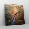 Wanduhr - Quadrat - Glasuhr - Bahn Herbst So - 30x30cm - Produktbild-Vorschau 4