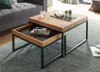Couchtisch Set Lubao | 2-teilig | Eiche massiv | 57/65 | Produktbild-Vorschau 1