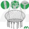 A hanging chair with close-up details of its construction. Náhled obrázku produktu