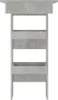 vidaXL Nástenný barový stôl Concrete Grey 102x45x103,5 cm Náhľad obrázku produktu 4
