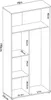 Dmora Armadio Multiuso 2 Ante Arna 35x190h cm Bianco, 2 Anteprima dell’immagine prodotto 3