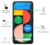 A Google Pixel 4a smartphone is shown with various feature callouts and text descriptions. Produktbild-Vorschau