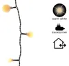 LED cherry lights 3 maten buit 9 m-120L zwart warm wit Productafbeelding-voorbeeld 1