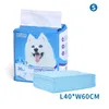 A package of pet training pads with a dog's image on it, and a stack of the pads in front. Produktbild-Vorschau