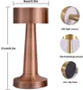 (Rose Gold) Kovová noční lampička, noční lampička s USB Náhled obrázku produktu 7