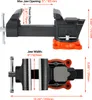 VEVOR Schraubstock, 127 mm Backenbreite, 127 mm max. Produktbild-Vorschau 8