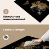 KitchenYeah© Herdabdeckplatte Weltkarte - Gold - Luxus - Produktbild-Vorschau 2