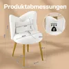 FCH Schminkhocker, Schreibtischhocker, Bow Shape Rücken Produktbild-Vorschau 7