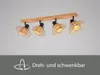 Deckenstrahler innen 4 flammig mit Holz und Lampenschirmen Produktbild-Vorschau 7