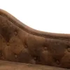 Chaise longue marrone in pelle scamosciata Anteprima dell’immagine prodotto 6
