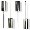 Stabkerzenhalter Silberfarben 2,3 x 11 cm aus Metall - 4er Produktbild-Vorschau 1