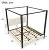 Cama tapizada de 180x200 cm con estructura tipo dosel, Vista previa de la imagen del producto 5