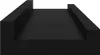 A black shelf unit shown from a slightly elevated angle against a white background. Podgląd zdjęcia produktu