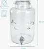 Navaris Getrnkespender 8 Liter aus Glas - Zapfhahn aus Produktbild-Vorschau 5