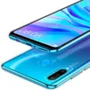 A clear protective case is shown on top of a blue smartphone. Náhled obrázku produktu
