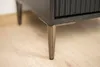 Jeu de 4 pieds de meuble "Spike" en noir et chrome, hauteur Voir les images du produit 7