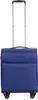 A blue trolley suitcase with a retractable handle and wheels, shown against a white background. Anteprima dell’immagine prodotto
