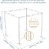 WISFOR DIY Hochzeitsbogen Hintergrundrahmen Metall Produktbild-Vorschau 7