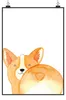 Mr. & Mrs. Panda Bild Corgi Po DIN A5 - Weiß - Geschenk, Produktbild-Vorschau 1