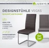 Juskys Esszimmerstuhl Vegas, 4er Set, Freischwinger, Metall Produktbild-Vorschau 2