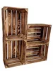 Holzkiste 40x30x23 cm 4er Set - Dekokiste Aufbewahrung als Produktbild-Vorschau 1