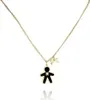 14k Gold vergoldetes Edelsteinhalsband, heller Goldton, Produktbild-Vorschau 1