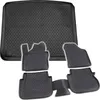 Gummi Kofferraumwanne + Fußmatten Set für VW Caddy 3 2K, Produktbild-Vorschau 1